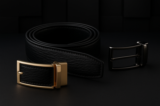 DUALÉ REVERSO – Premium 2-in-1 No-Hole Belt with Interchangeable Buckles