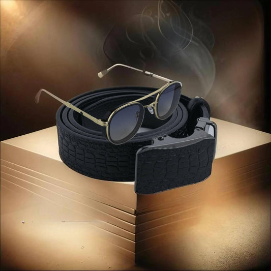 The Power Pair: Signature Belt & Sunglasses Combo