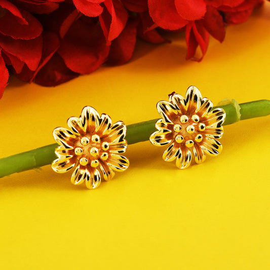 Round Embellished Earrings with Sparkling Details