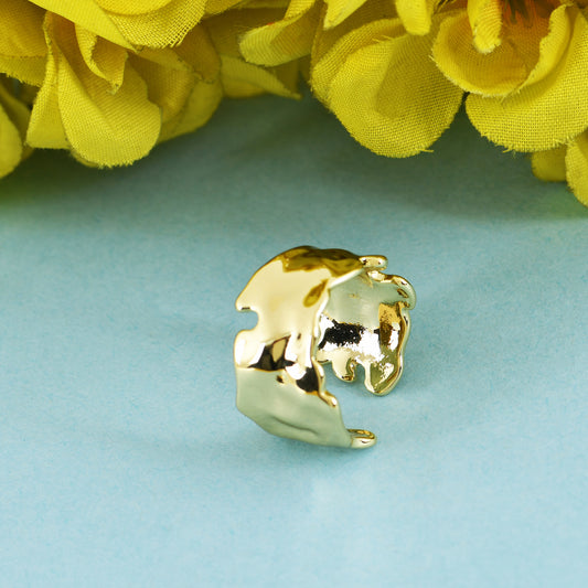 Gold Band Ring - Adjustable Minimalist Ring- Anti Tarnish I Stainless Steel I Premium Plating for longer shine