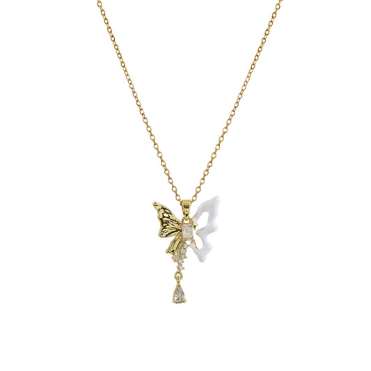 Gold Butterfly Pendant Chain