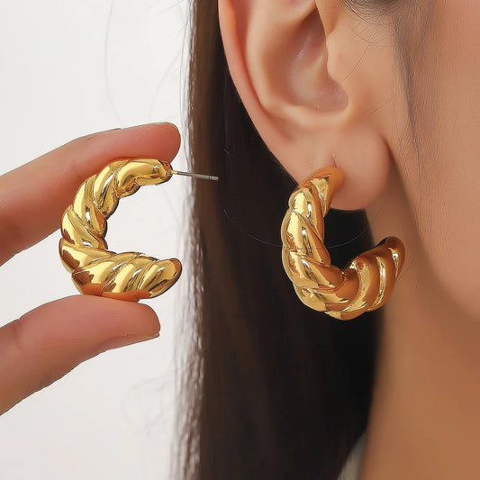 Round Hoop Earrings with Classic Appeal
