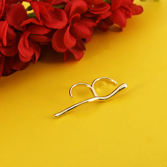 Unique Double Finger Wavy Ring - Adjustable Modern Statement Ring- Anti Tarnish I Stainless Steel I Designer Statement Piece I Premium Plating for longer shine