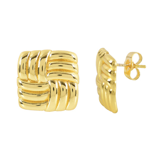 Square Shaped Earrings with Modern Design