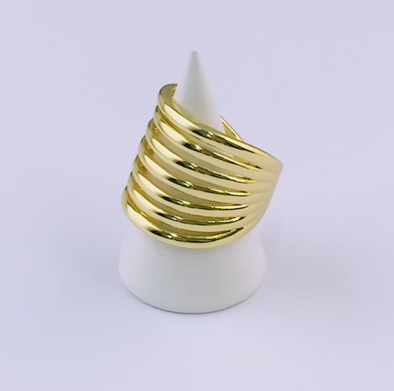 Gold Band Ring - Adjustable Minimalist Ring - Anti Tarnish I Stainless Steel I Premium Plating for longer shine